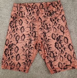 Stronger Snake Print Biker / Cycle / Workout Shorts